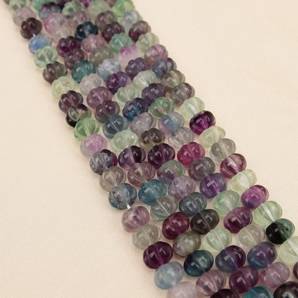 Green Fluorite Pumpkin Beads-ToShay.org