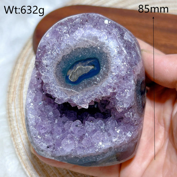 Purple Amethyst Druzy Crystal-ToShay.org