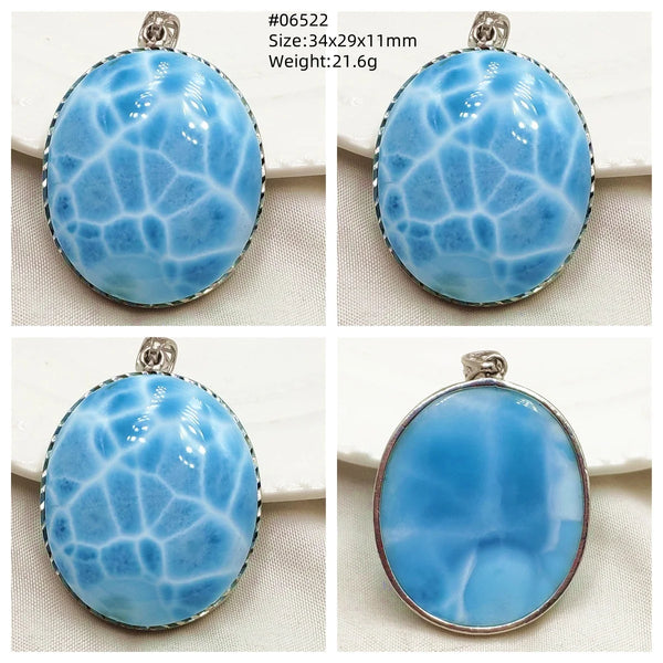 Blue Larimar Pendant-ToShay.org