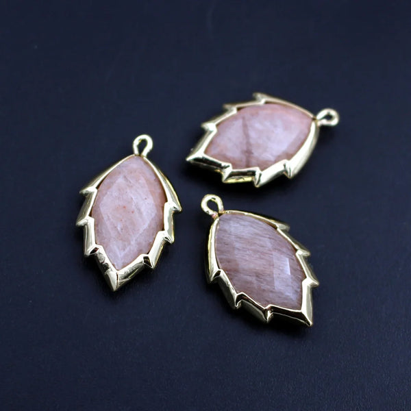 Mixed Crystal Leaf Charms-ToShay.org