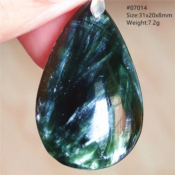 Green Seraphinite Pendant-ToShay.org