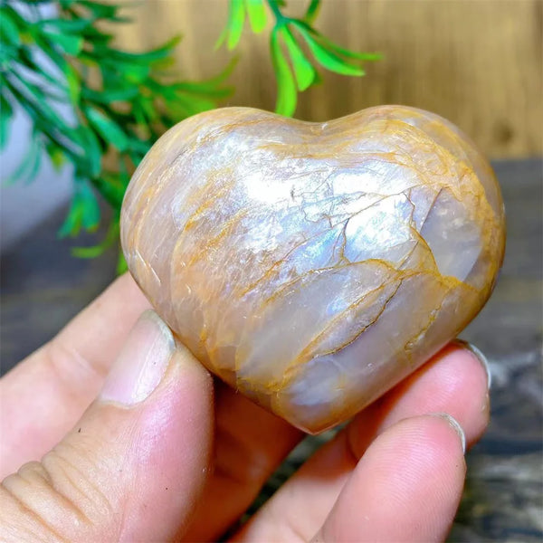 Orange Moonstone Heart-ToShay.org