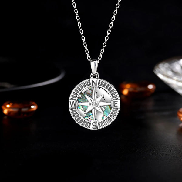 Silver Compass Pendant-ToShay.org