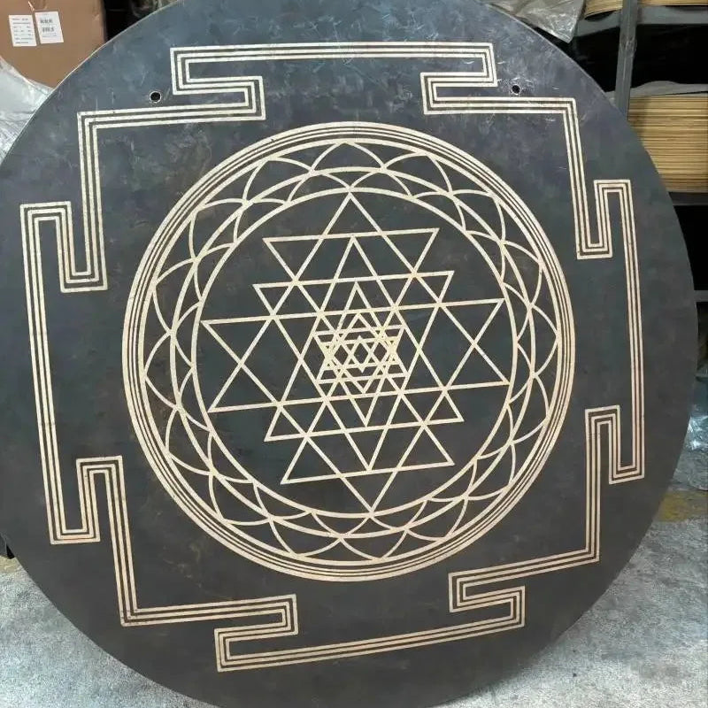 Black Sri Yantra Gong-ToShay.org