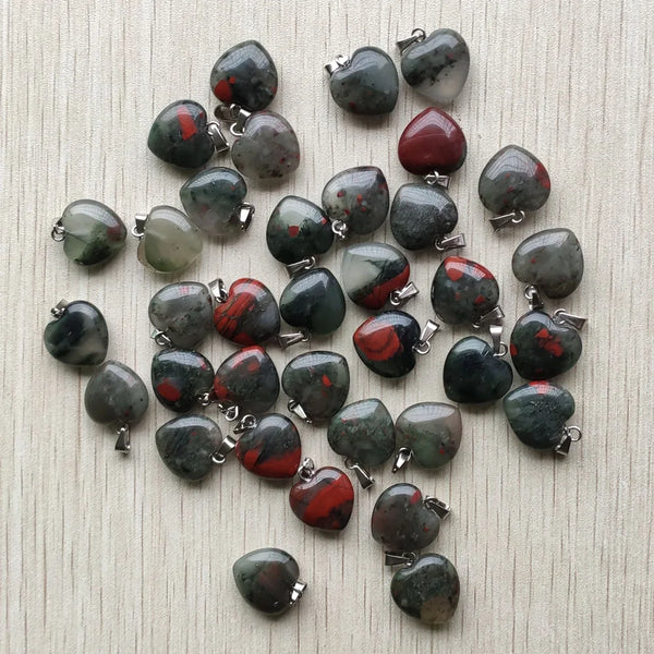 Mixed Crystal Heart Pendants-ToShay.org