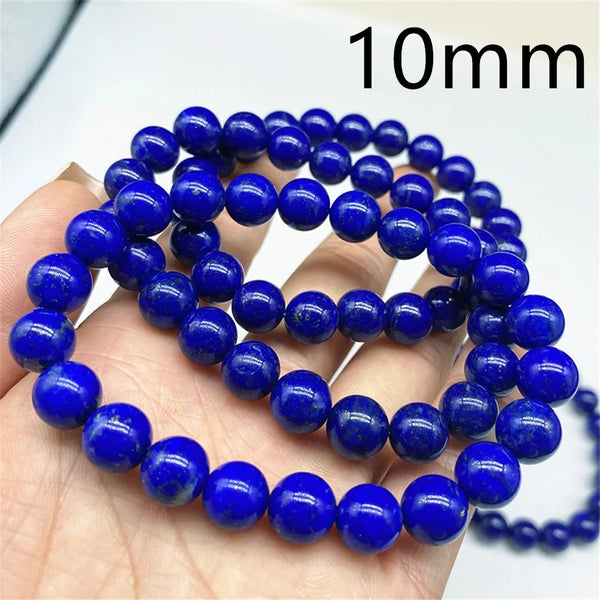 Blue Lapis Lazuli Bead Bracelet-ToShay.org