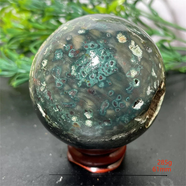 Green Ocean Jasper Ball-ToShay.org