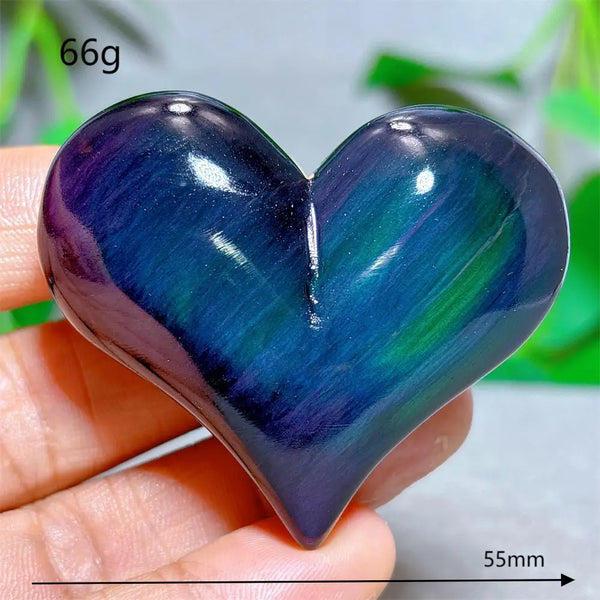 Rainbow Obsidian Heart-ToShay.org
