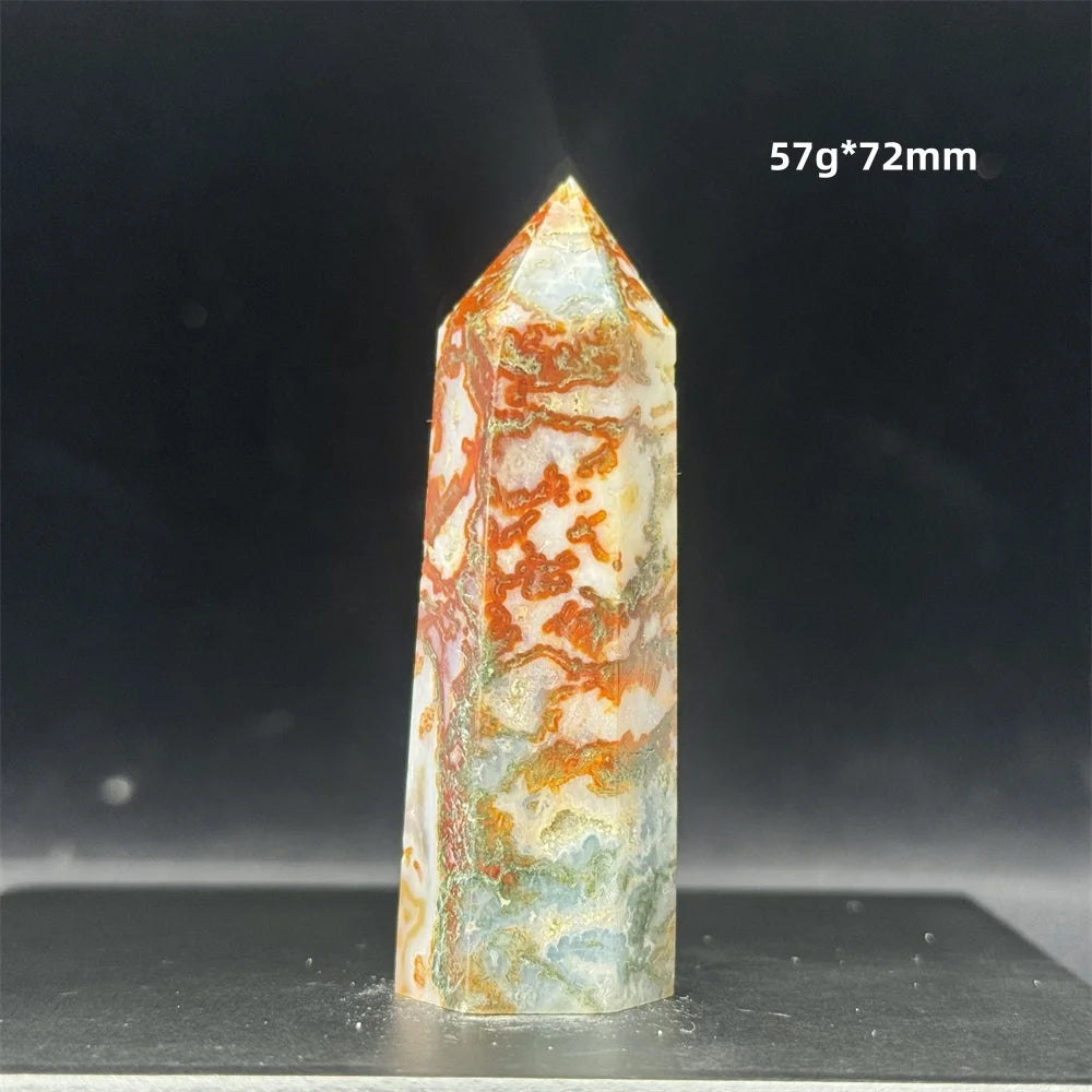 Red Moss Agate Point-ToShay.org
