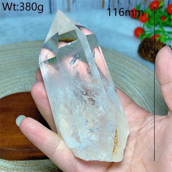 Clear Rainbow Quartz Crystal Tower-ToShay.org
