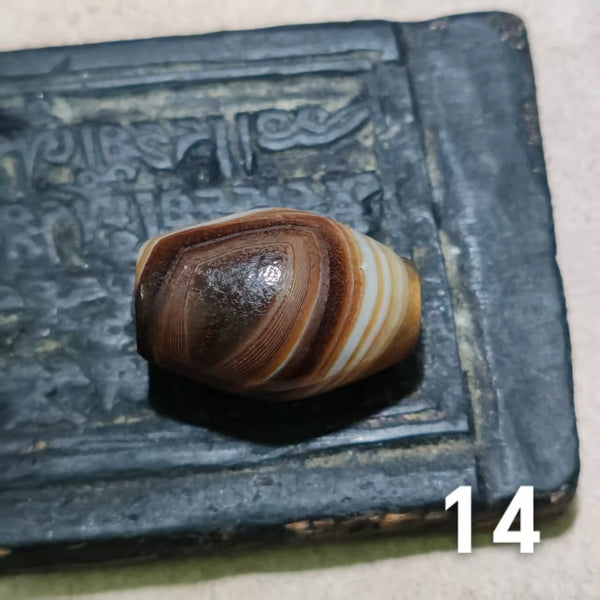 Tibetan Agate Dzi Bead-ToShay.org