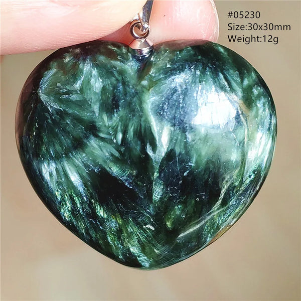 Green Seraphinite Pendant-ToShay.org