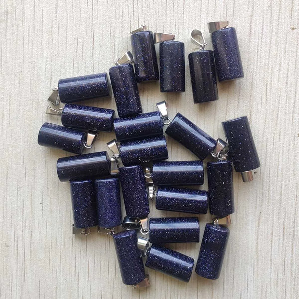 Mixed Crystal Cylinder Pendants-ToShay.org