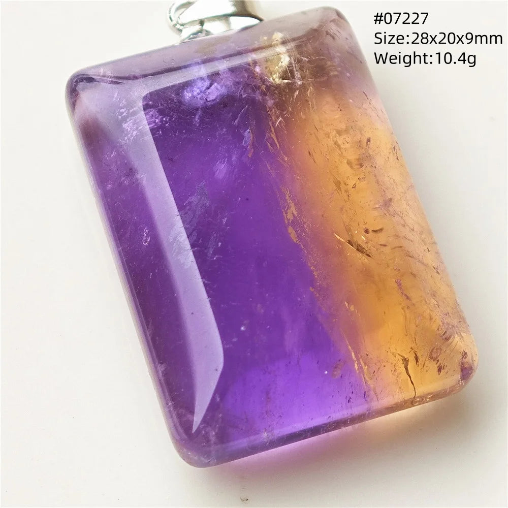 Purple Yellow Ametrine Pendant-ToShay.org