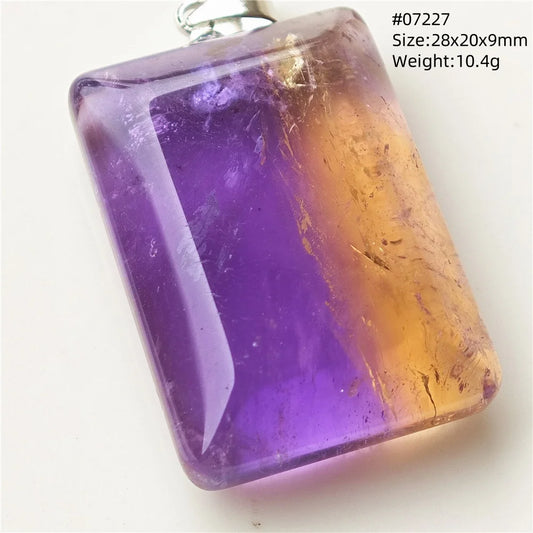 Purple Yellow Ametrine Pendant-ToShay.org
