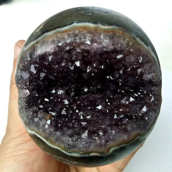 Purple Amethyst Geode Ball-ToShay.org