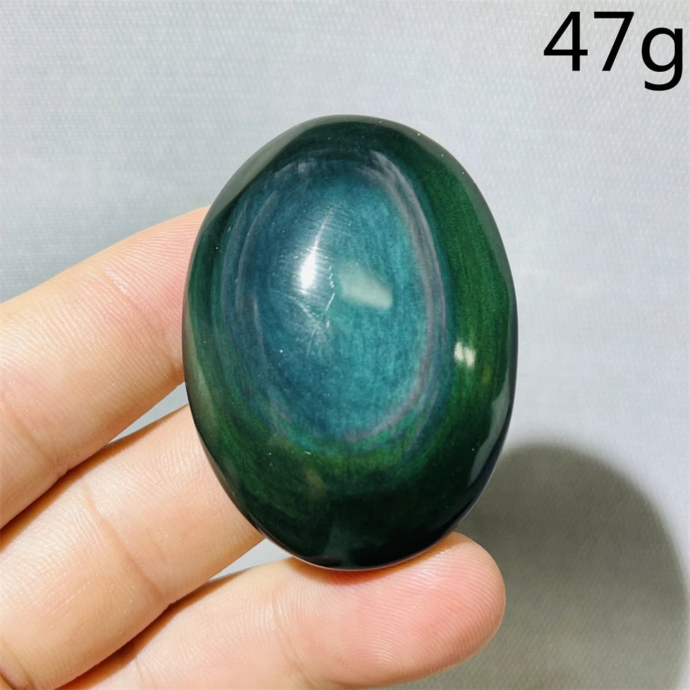 Rainbow Obsidian Palmstone-ToShay.org
