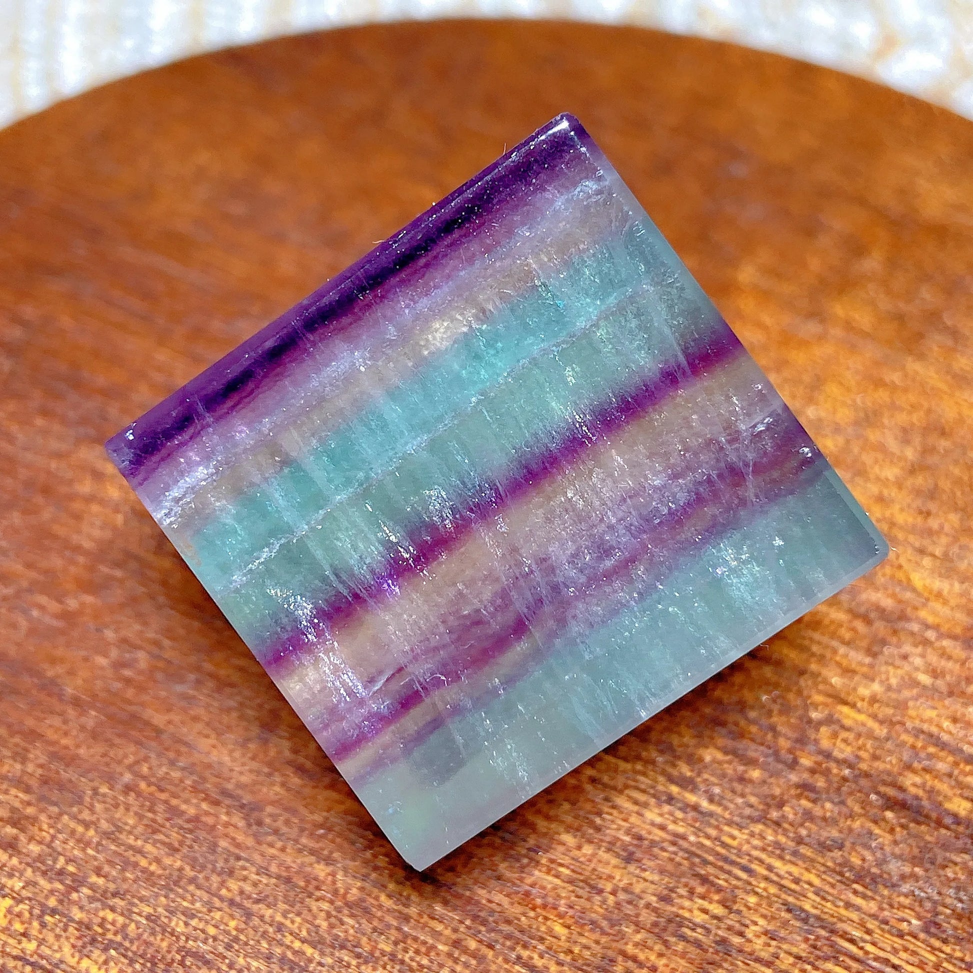 Rainbow Fluorite Cube-ToShay.org
