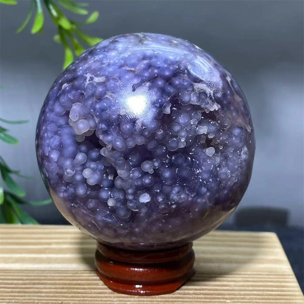 Purple Grape Agate Ball-ToShay.org