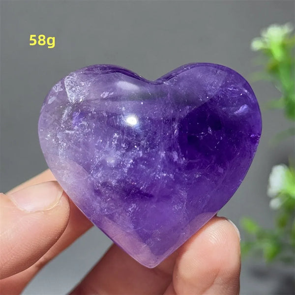 Purple Amethyst Heart-ToShay.org