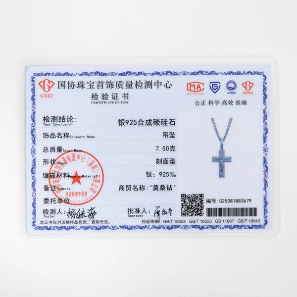 Silver Cross Pendant Necklace-ToShay.org