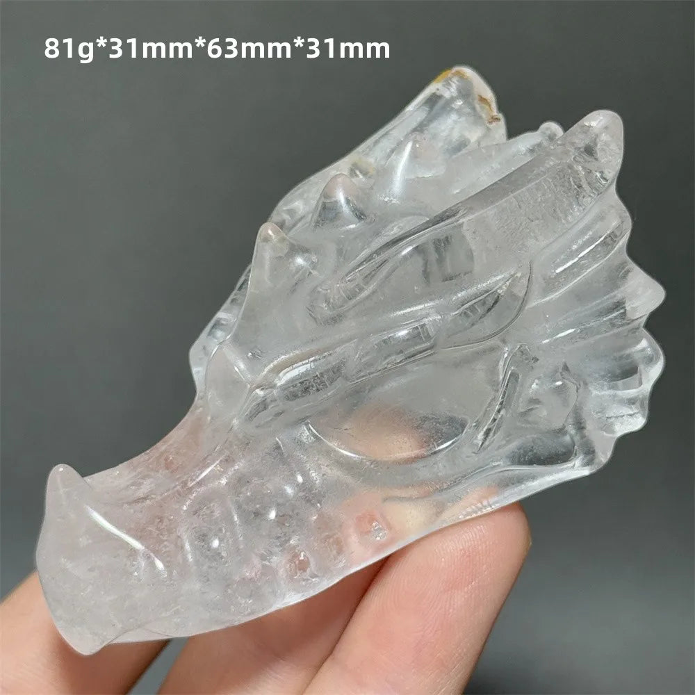 Clear Crystal Dragon Head-ToShay.org