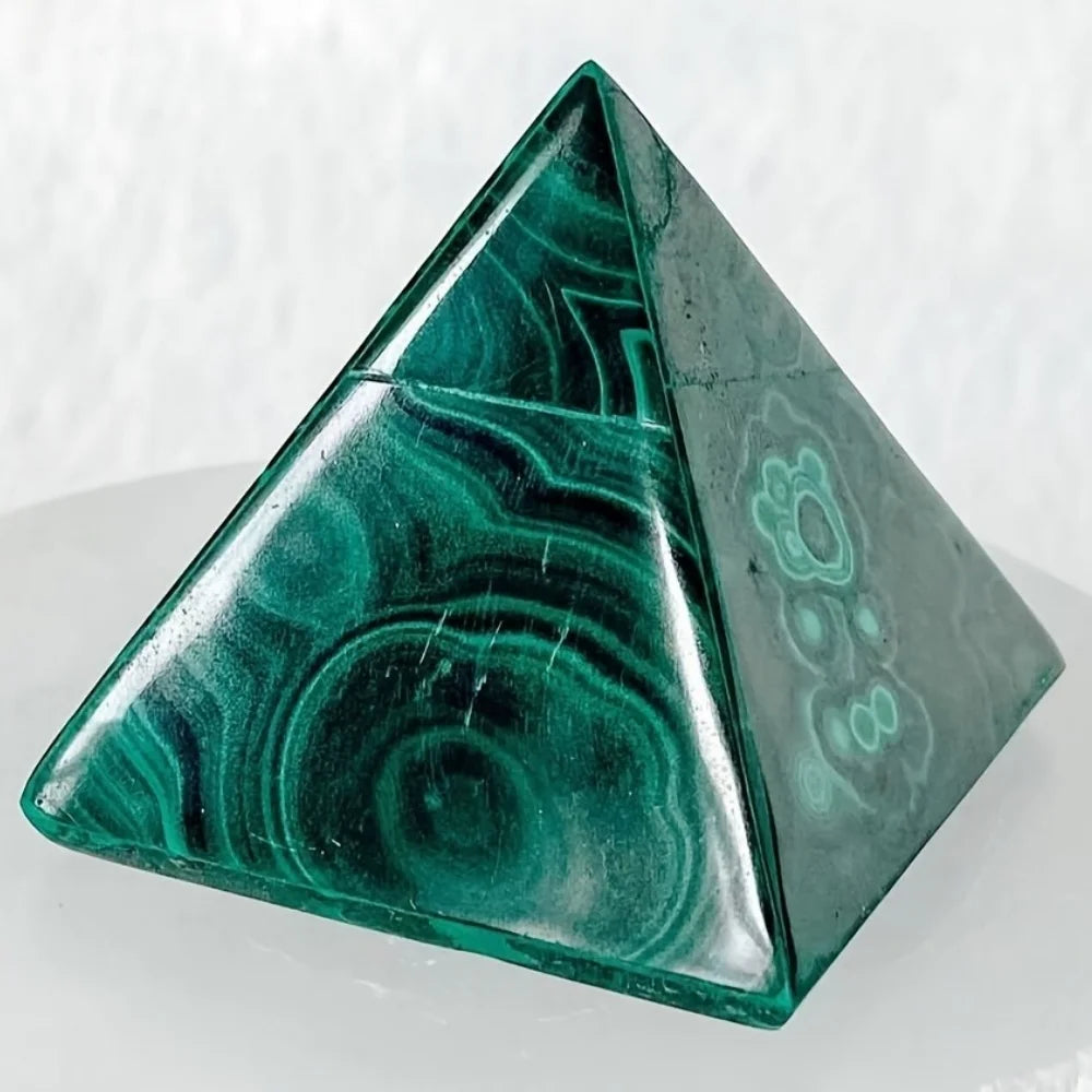 Green Malachite Pyramid-ToShay.org
