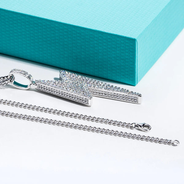 Silver Diamond Lightning Chain-ToShay.org