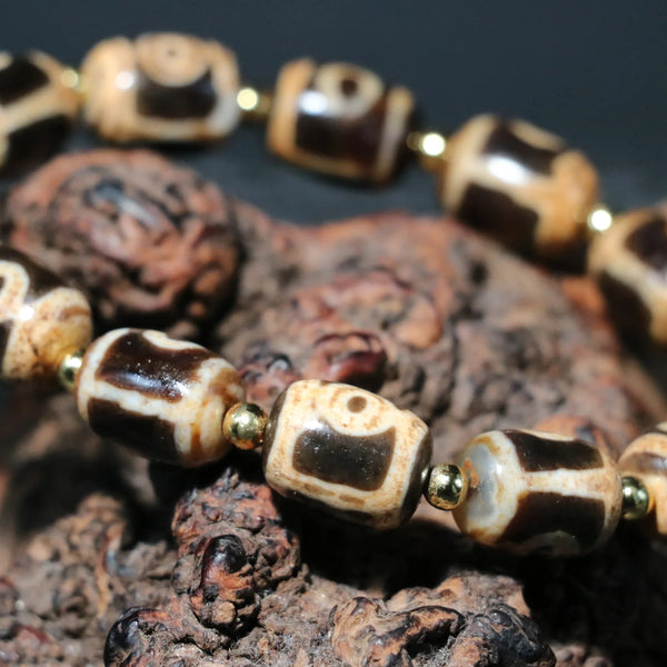 Tibetan Agate Dzi Bracelet-ToShay.org
