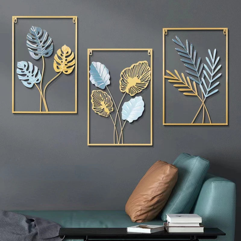 Wrought Iron Leaf Wall Art-ToShay.org