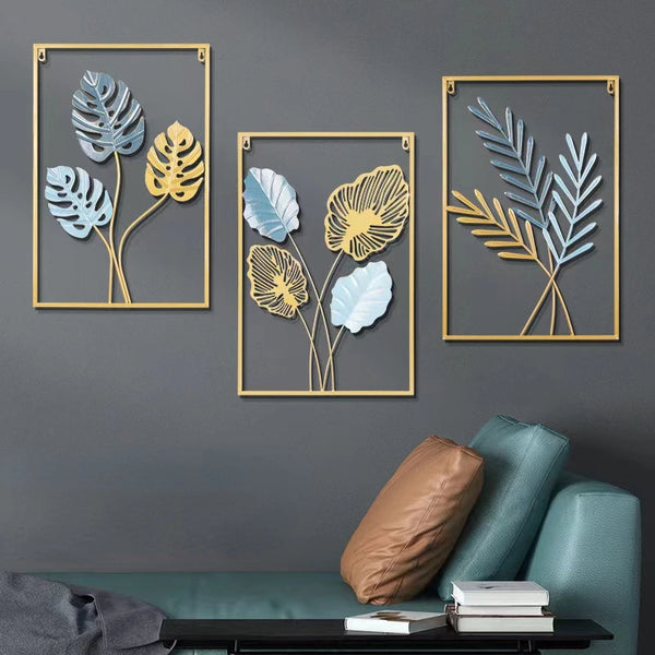 Wrought Iron Leaf Wall Art-ToShay.org