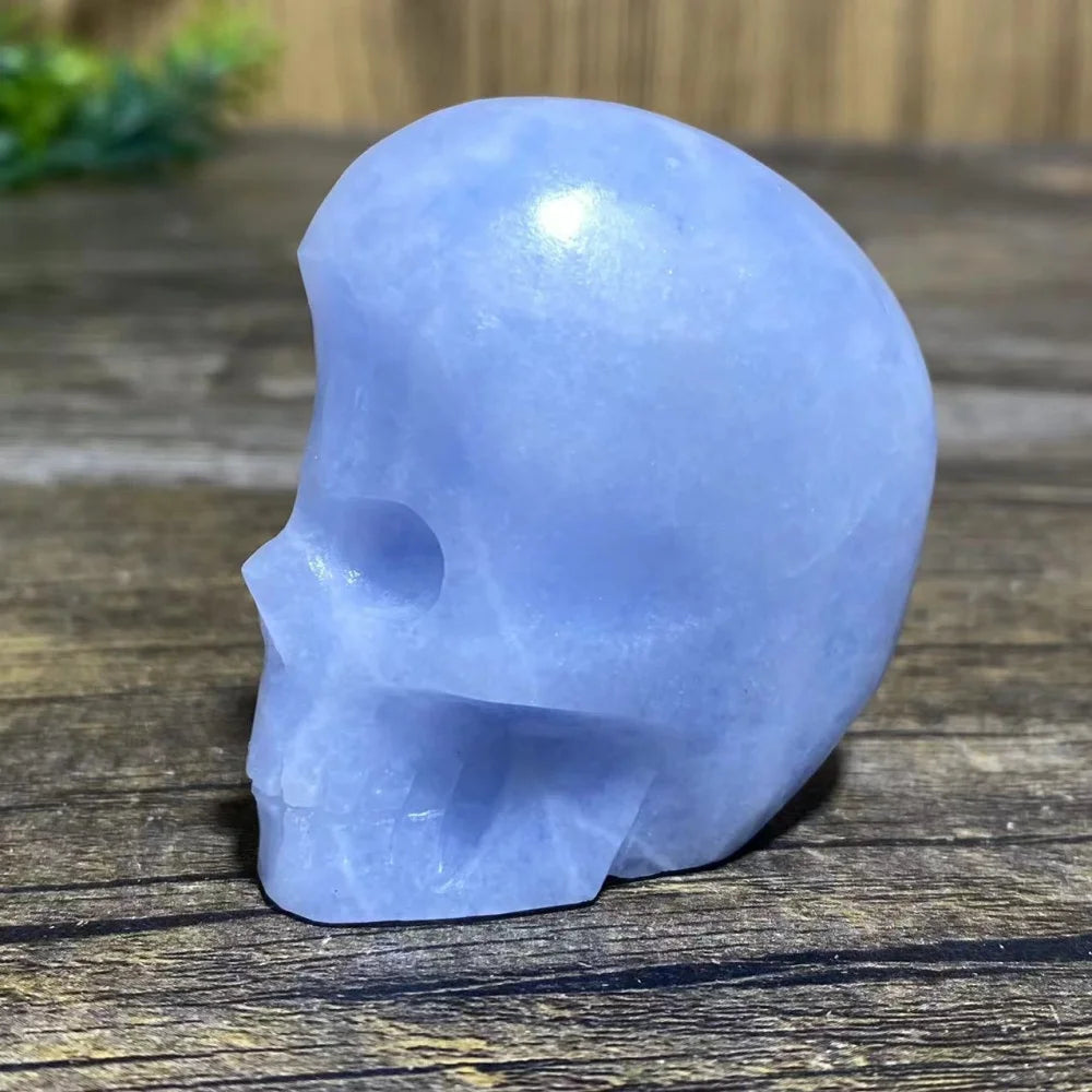 Blue Crystal Quartz Skull-ToShay.org