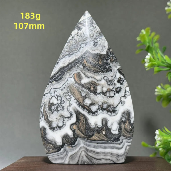 Grey Striped Agate Torch-ToShay.org