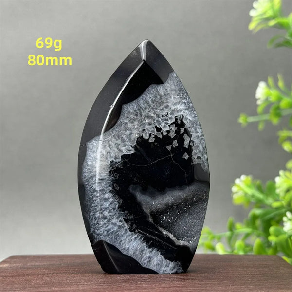 Black Onyx Geode Torch-ToShay.org