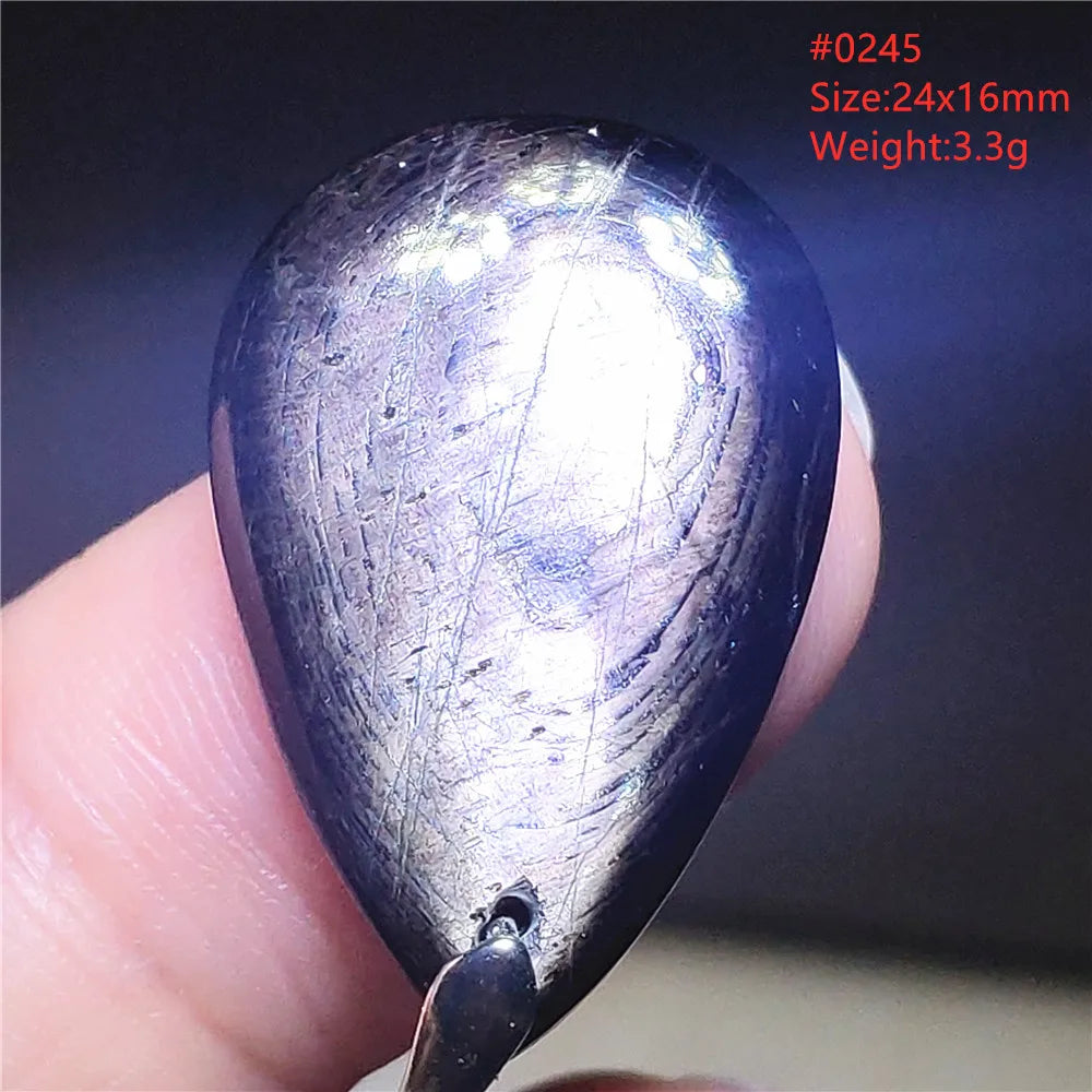 Silver Black Hypersthene Pendant-ToShay.org