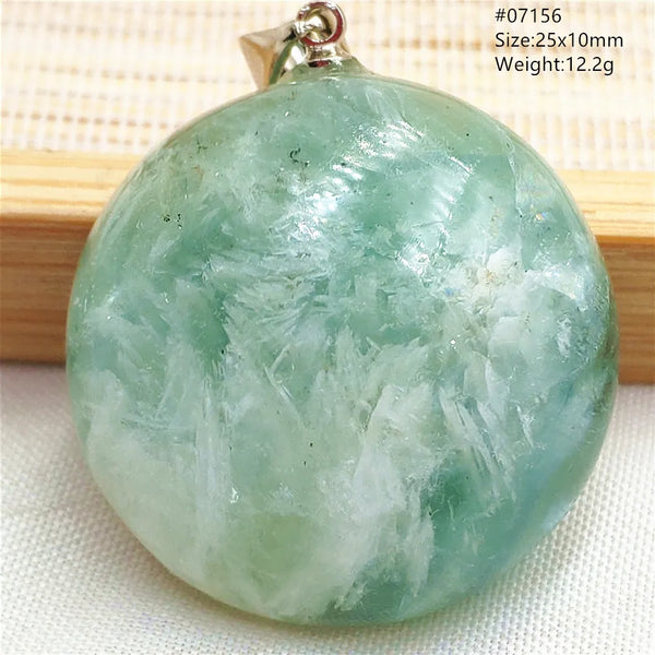 Green Blue Fluorite Pendant-ToShay.org