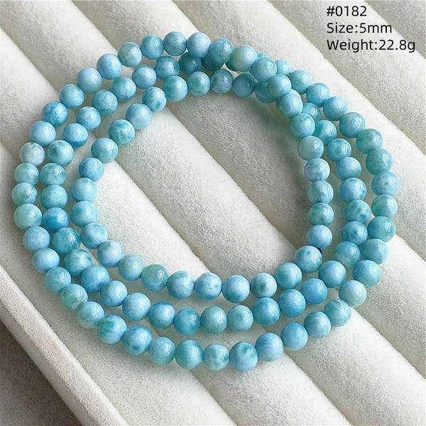 Blue Larimar Bead Bracelet-ToShay.org
