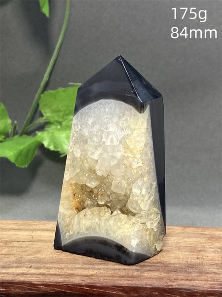 Black Striped Agate Tower-ToShay.org