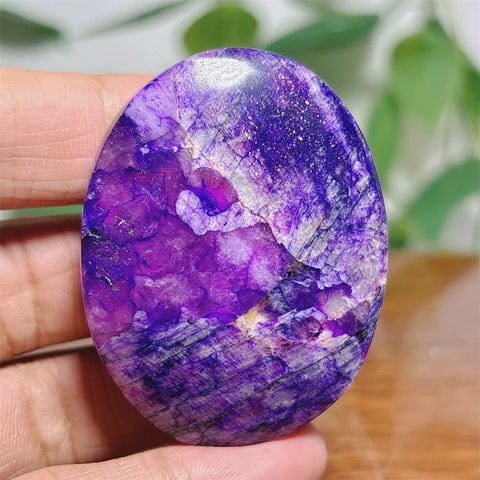 Violet Moonstone Palm Stone-ToShay.org