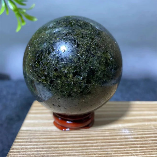 Green Olivine Quartz Ball-ToShay.org