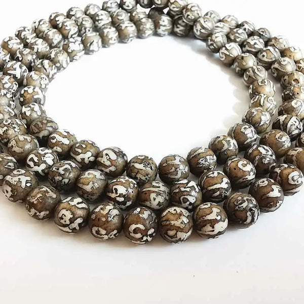 Tibetan Conch Shell Prayer Beads-ToShay.org