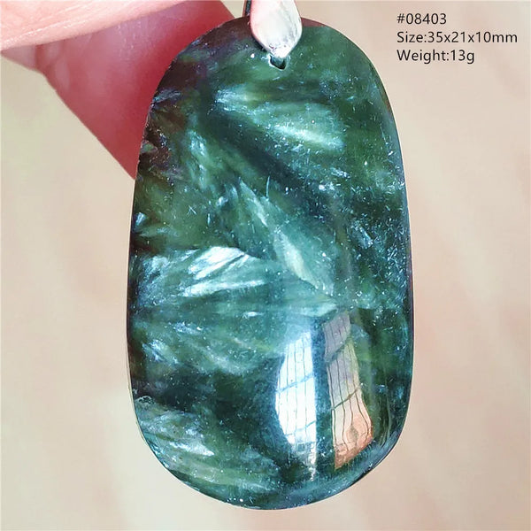 Green Seraphinite Pendant-ToShay.org