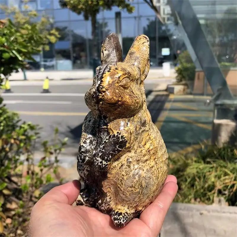 Yellow Pictured Stone Rabbit-ToShay.org