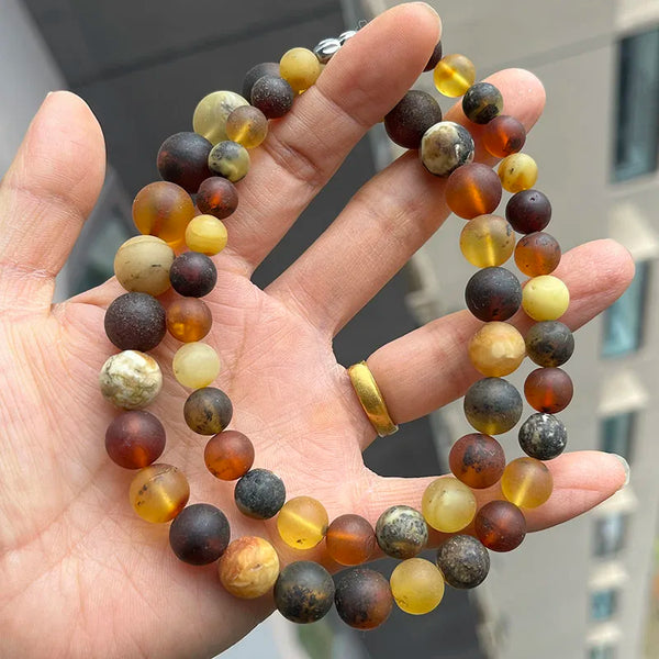 Yellow Amber Bead Bracelets-ToShay.org