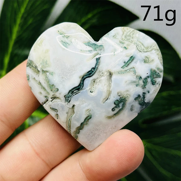 Green Moss Agate Heart-ToShay.org