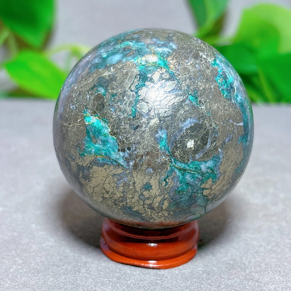 Green Jasper Pyrite Ball-ToShay.org