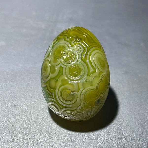 Green Gobi Flower Eye Agate-ToShay.org