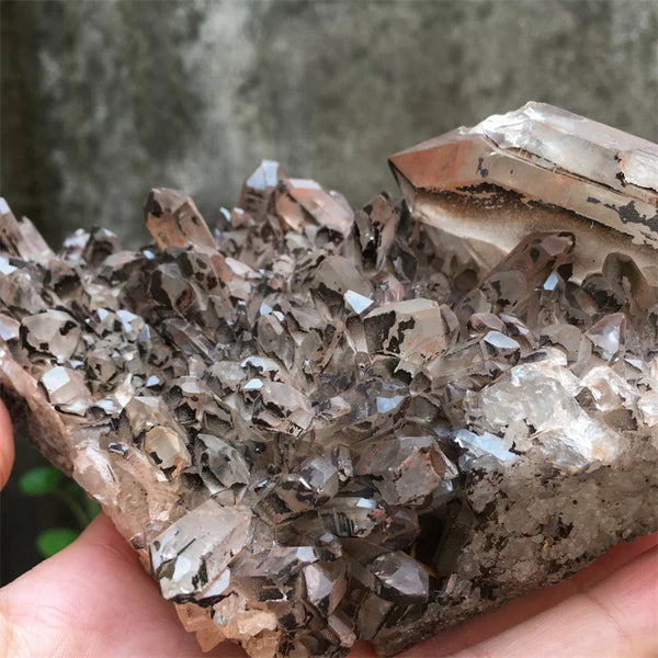 Smokey Quartz Crystal Cluster-ToShay.org