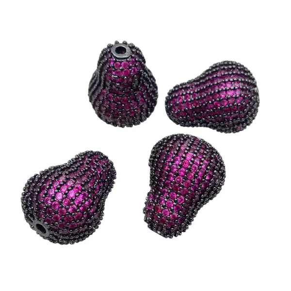 Purple Fuchsia Paved Beads-ToShay.org
