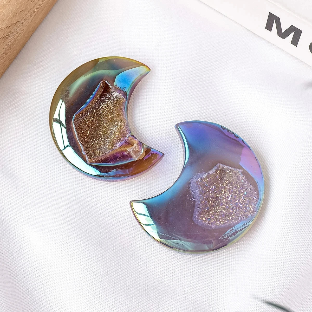 Purple Aura Agate Moon-ToShay.org
